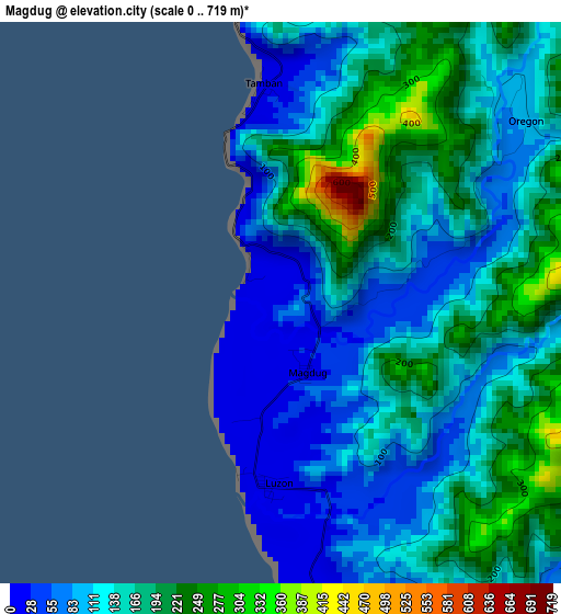 Magdug elevation map