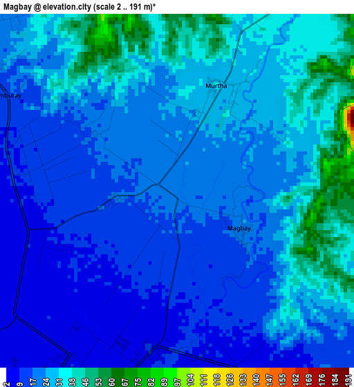 Magbay elevation map