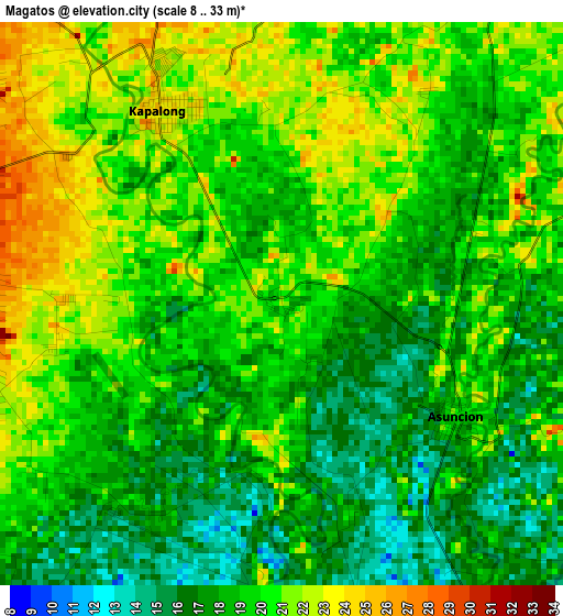 Magatos elevation map