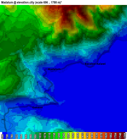 Madalum elevation map