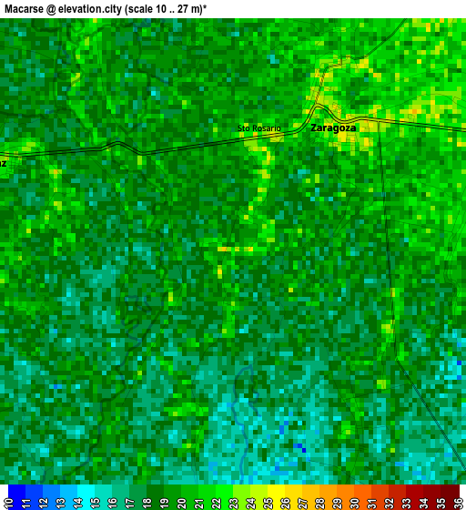 Macarse elevation map