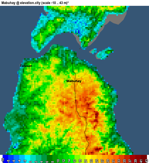 Mabuhay elevation map