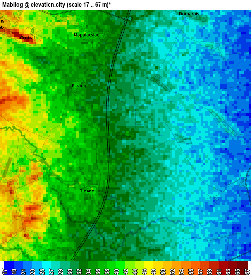 Mabilog elevation map