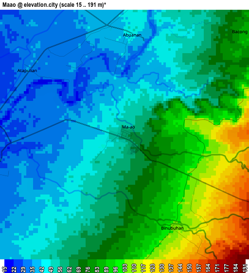 Maao elevation map