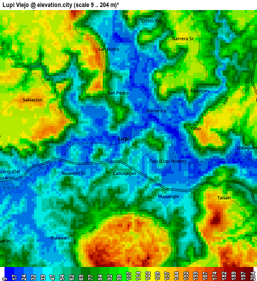 Lupi Viejo elevation map