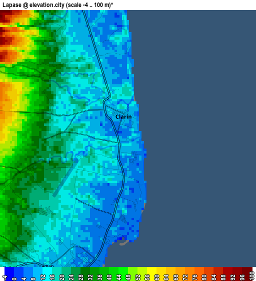 Lapase elevation map