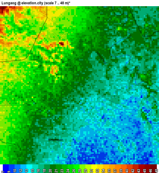 Lungaog elevation map