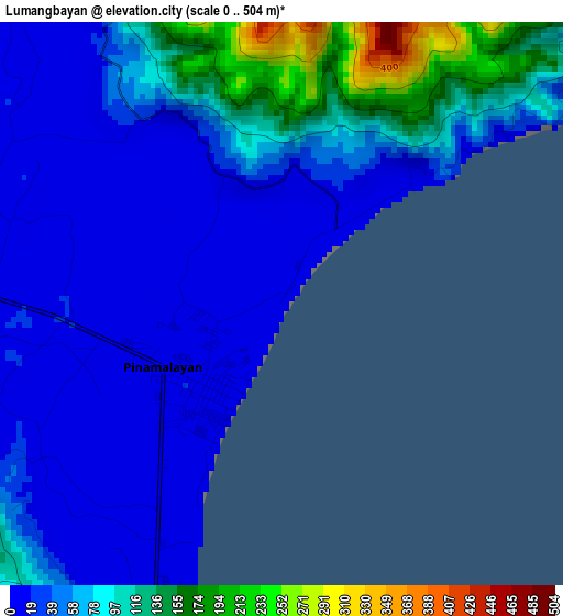 Lumangbayan elevation map