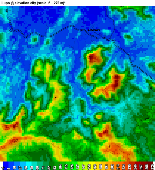 Lupo elevation map