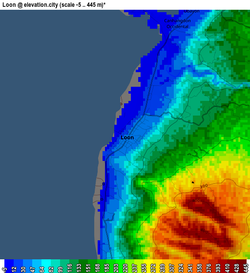 Loon elevation map