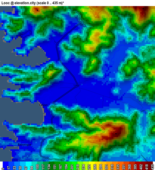 Looc elevation map