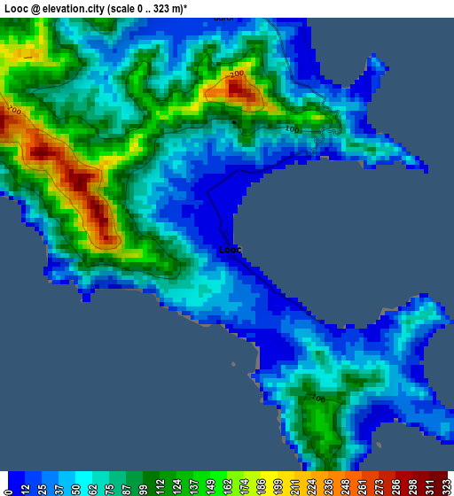 Looc elevation map