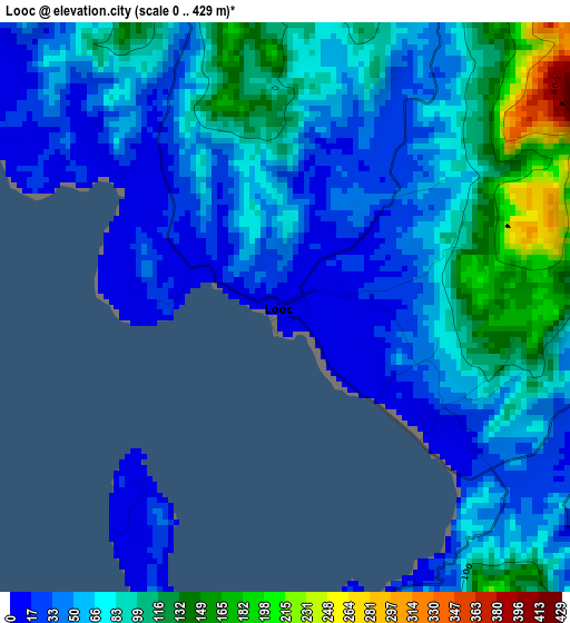 Looc elevation map