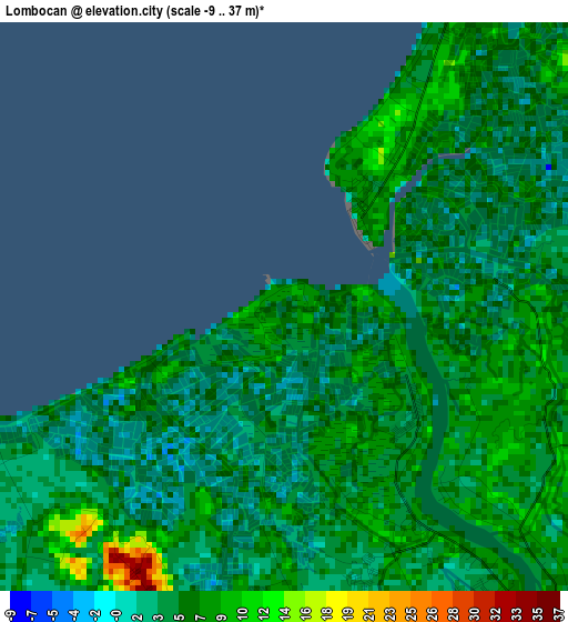 Lombocan elevation map