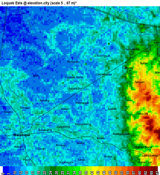 Loqueb Este elevation map