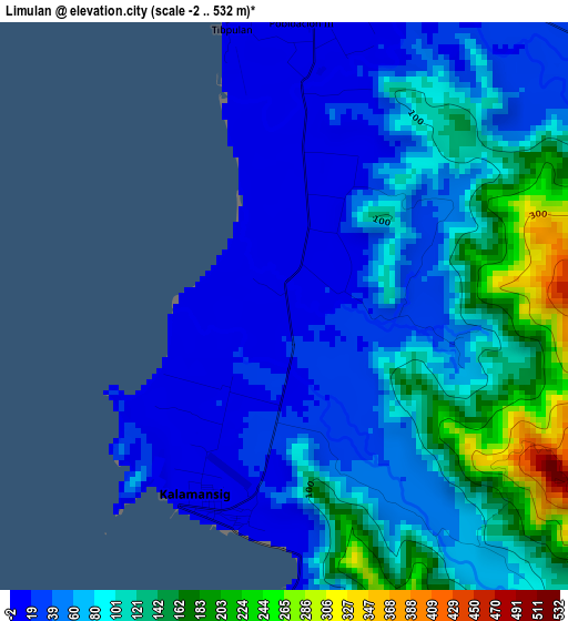 Limulan elevation map