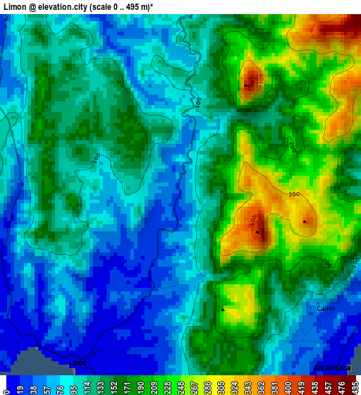 Limon elevation map