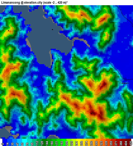 Limanancong elevation map