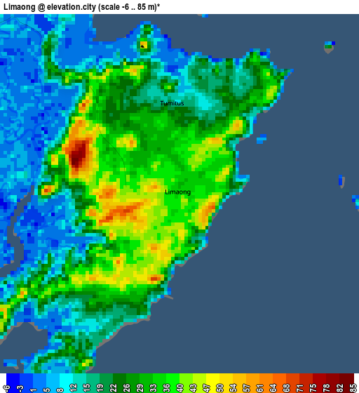 Limaong elevation map