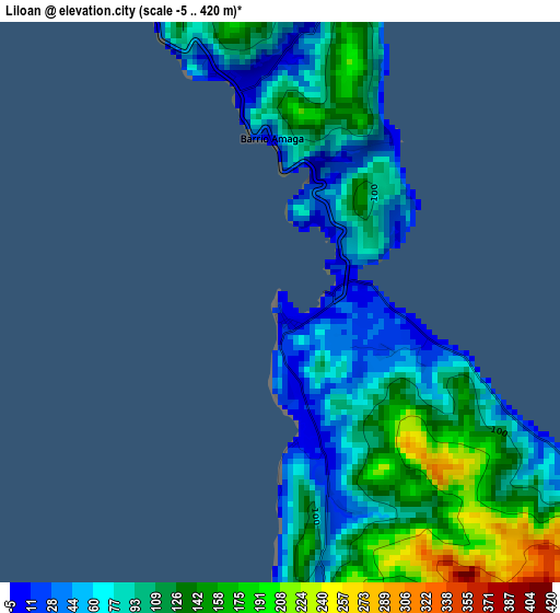 Liloan elevation map