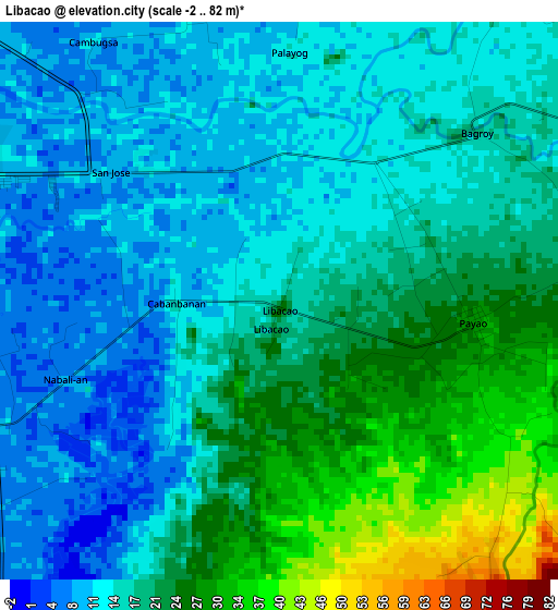 Libacao elevation map