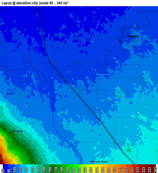 Lapuz elevation map