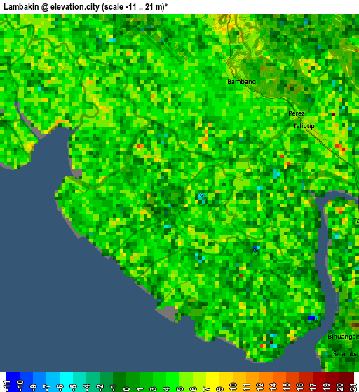 Lambakin elevation map