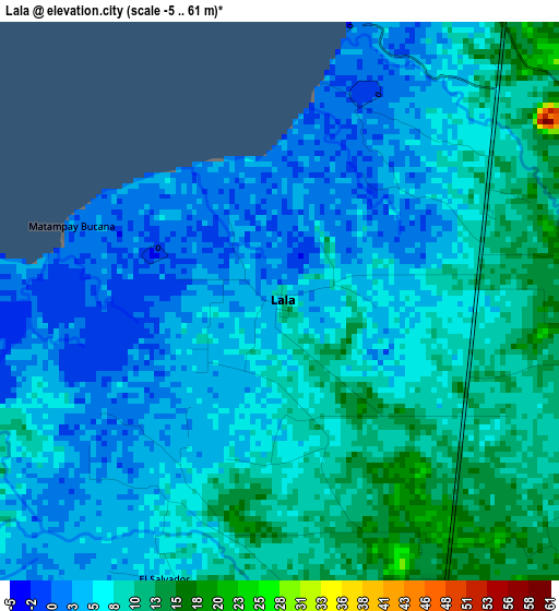 Lala elevation map