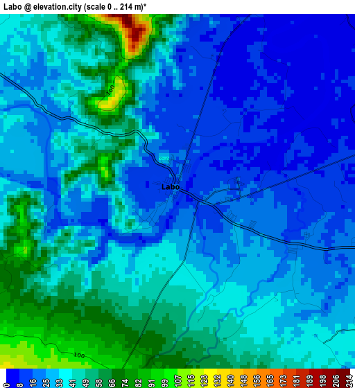 Labo elevation map
