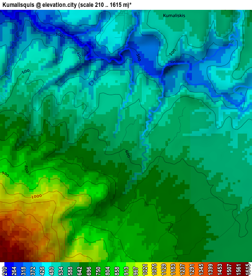 Kumalisquis elevation map