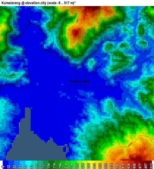 Kumalarang elevation map