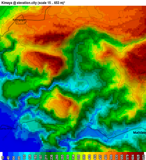 Kimaya elevation map