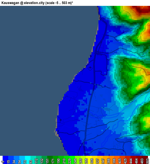 Kauswagan elevation map