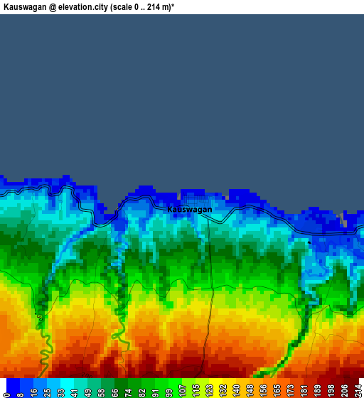 Kauswagan elevation map