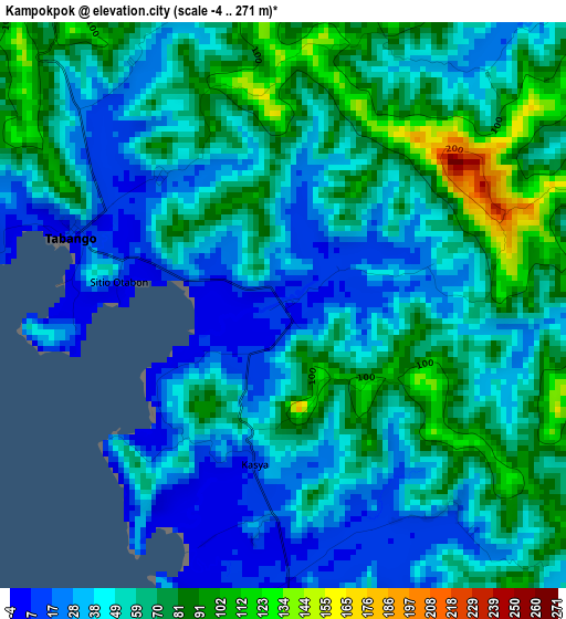 Kampokpok elevation map