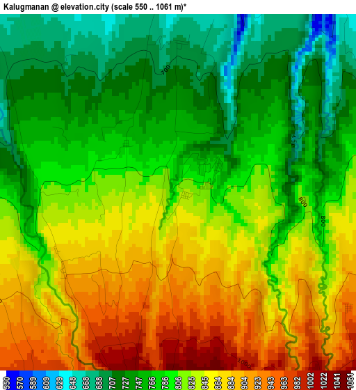 Kalugmanan elevation map