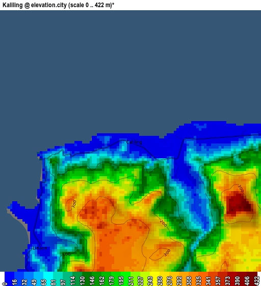 Kaliling elevation map