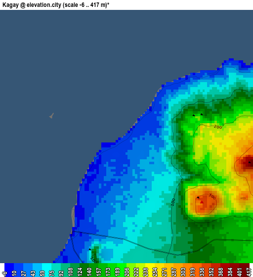 Kagay elevation map