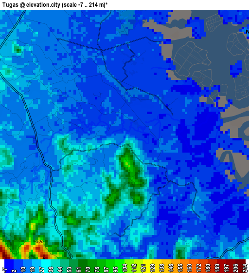 Tugas elevation map