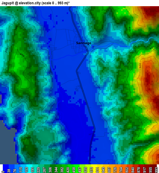 Jagupit elevation map