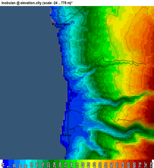 Inobulan elevation map