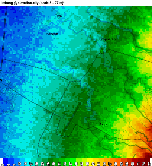 Imbang elevation map