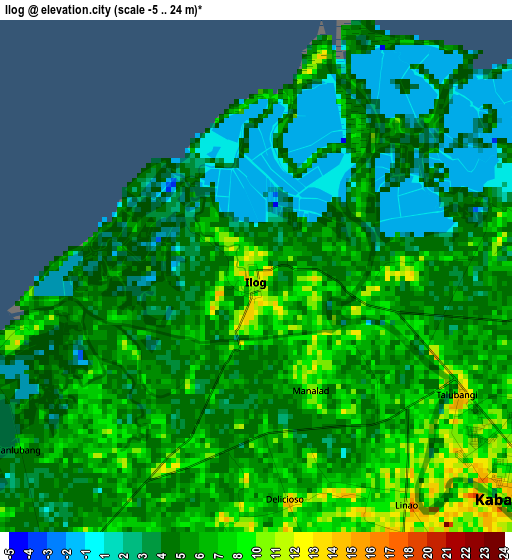 Ilog elevation map