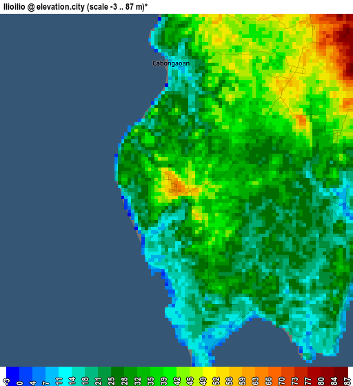 Ilioilio elevation map