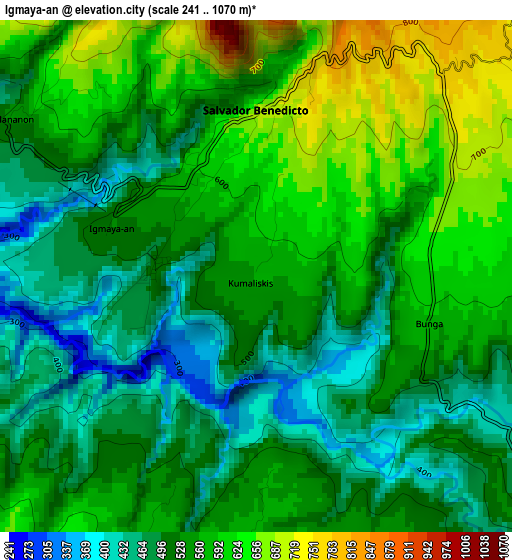 Igmaya-an elevation map