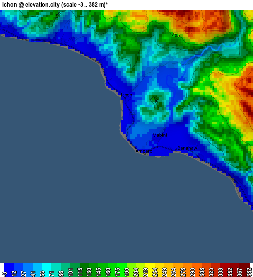 Ichon elevation map