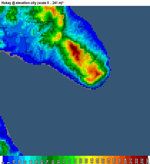 Hukay elevation map