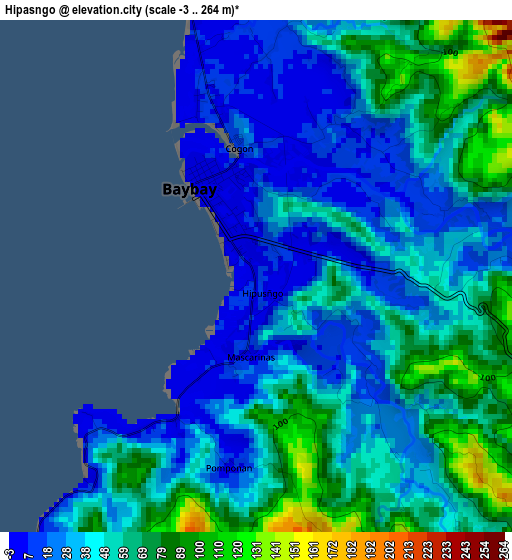 Hipasngo elevation map