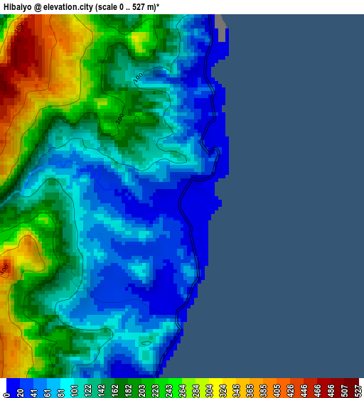 Hibaiyo elevation map