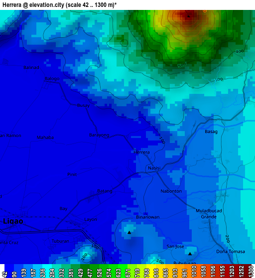 Herrera elevation map